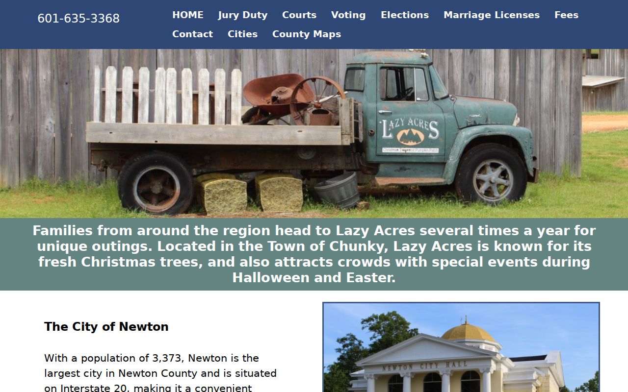 Newton County incorporated city descriptions